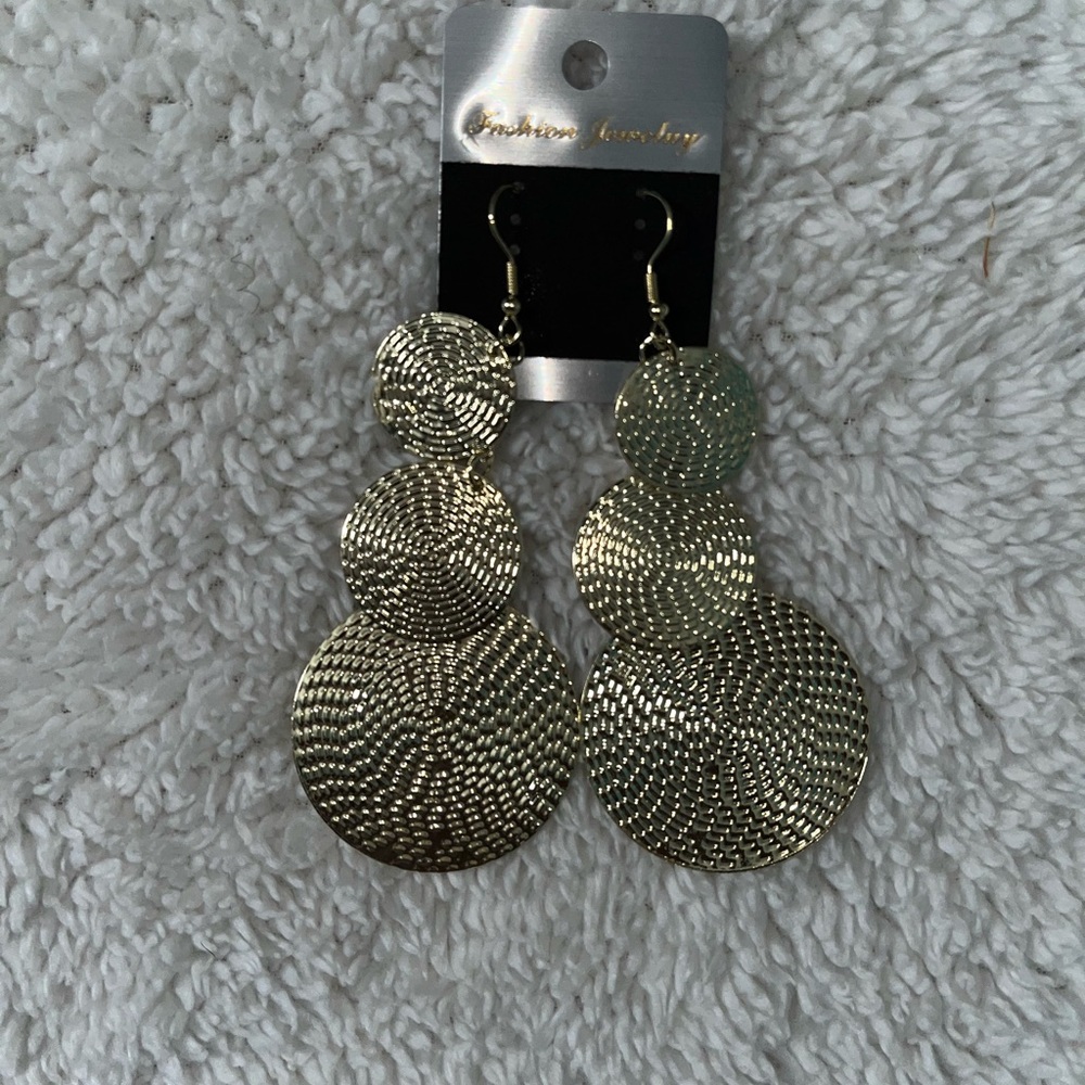 Women Round Drop Earrings